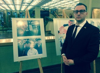 Олексій Рябчин взяв участь у відкритті виставки пам’яті Бориса Нємцова в Литві