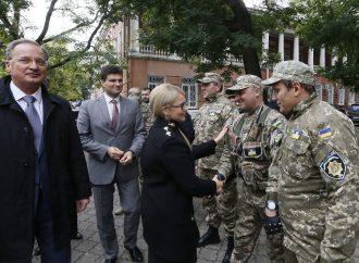 Візит Юлії Тимошенко до Одеси. Покладання квітів до пам’ятника отаману Головатому, 14.10.2016