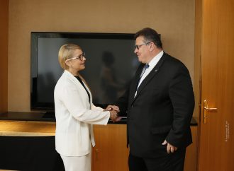 Юлія Тимошенко зустрілася з міністром закордонних справ Литви