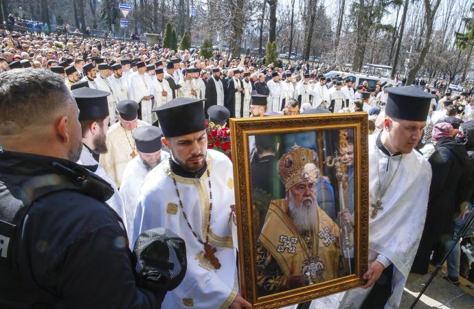 Юлія Тимошенко на церемонії прощання зі спочилим почесним патріархом Київським і всієї Руси-України Філаретом, 22.02.2026